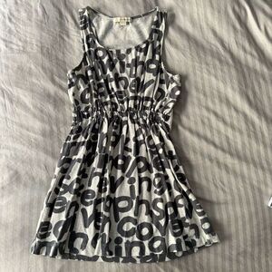 4/$20 Forever 21 Bold Letter Printed Sleeveless Minidress, Size M